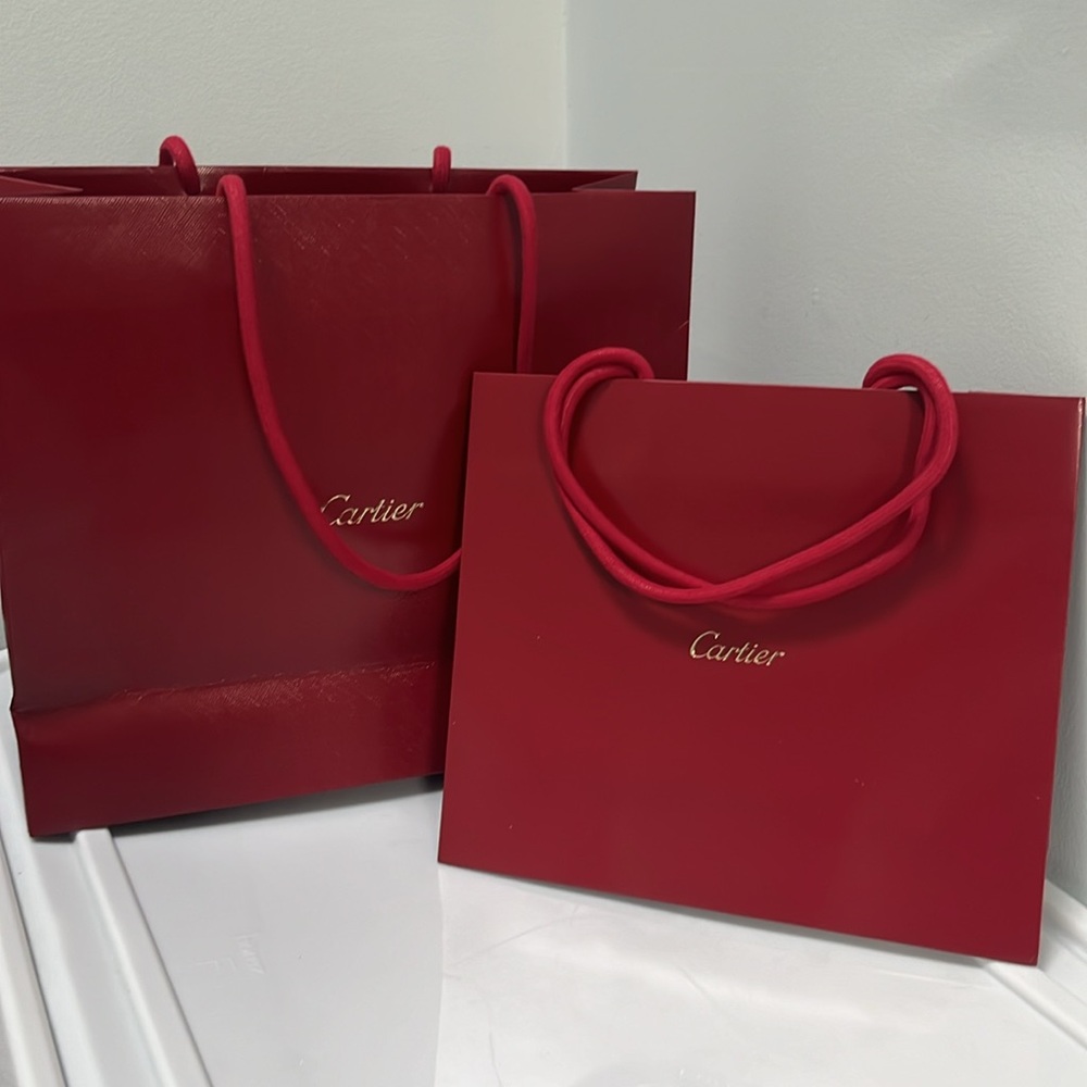 Authentic Cartier Paper Shopping Bags